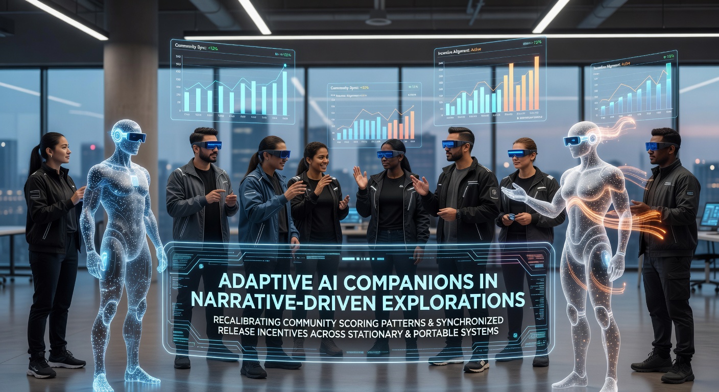 Adaptive AI companions interact with players in narrative-driven game environments on multiple platforms