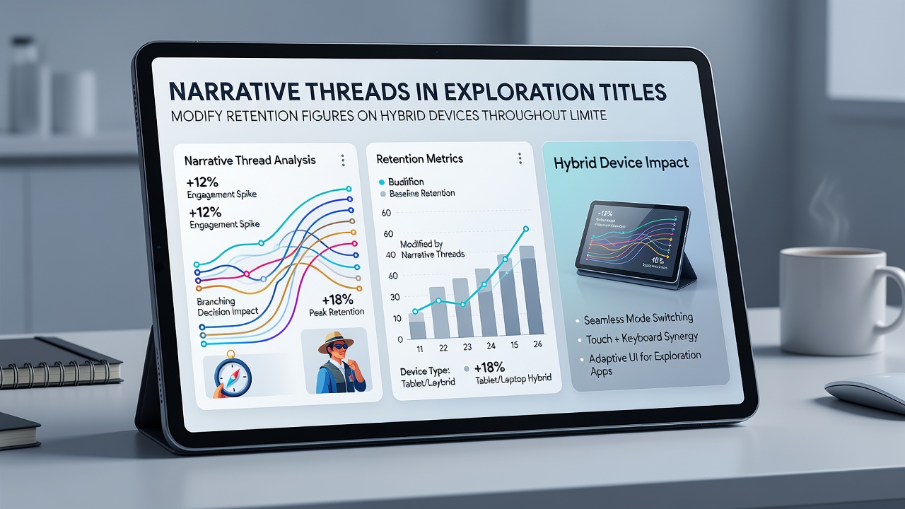 Player engagement chart displaying retention metrics for exploration games on hybrid consoles during limited-time sales